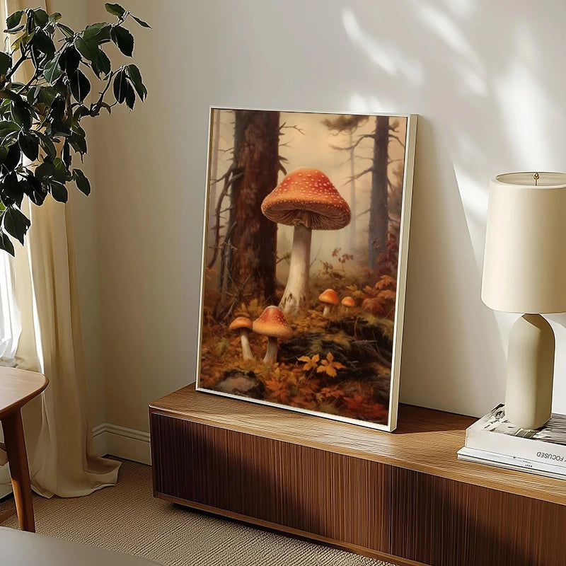 Autumn Countryside Deer Canvas