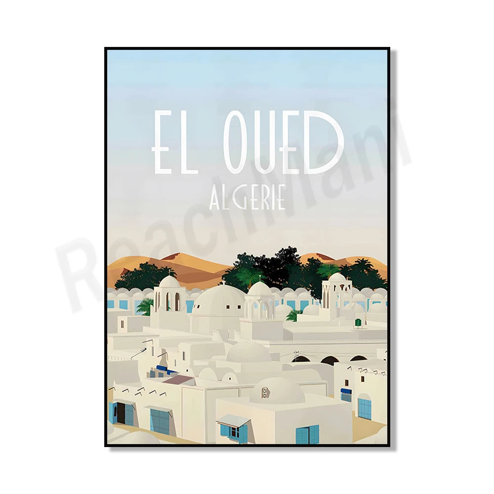 Minimalist Algiers Algeria Print