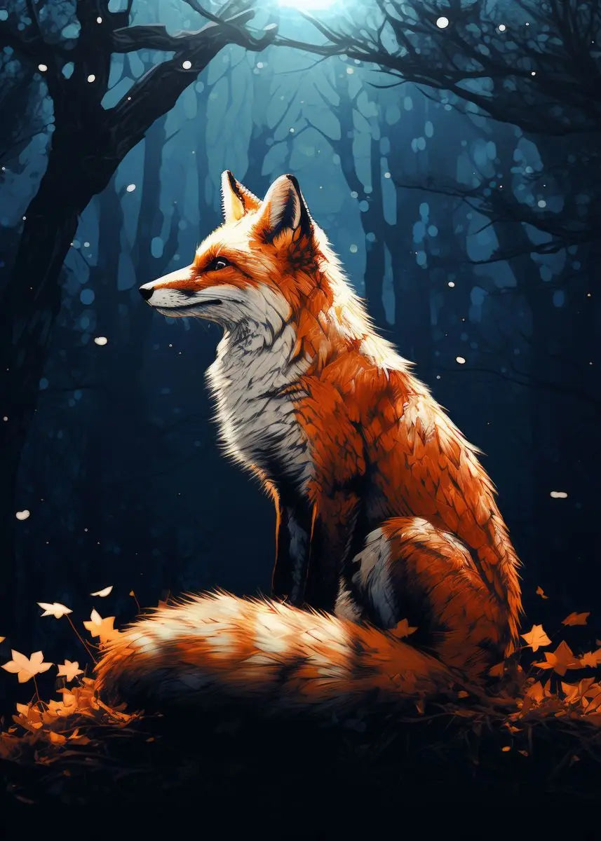 Forest Fox Wall Poster