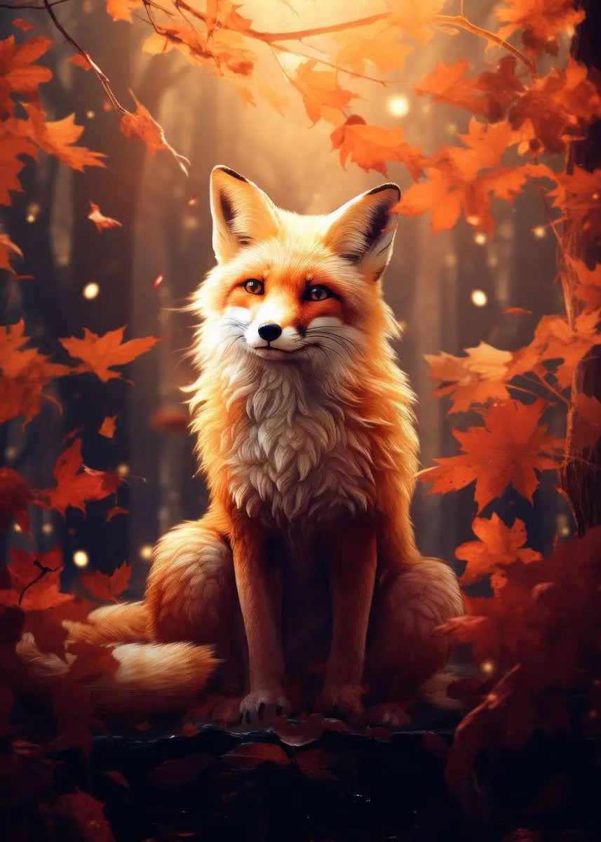 Forest Fox Wall Poster