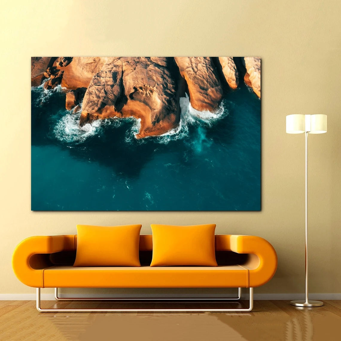 Rocky Coast Aerial Print