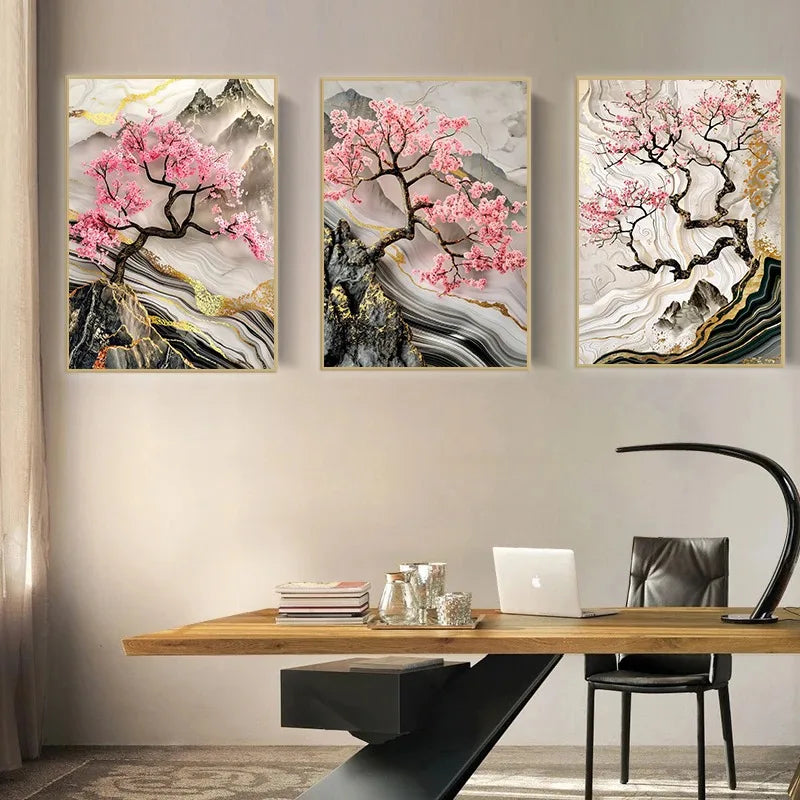 Golden Sakura Kintsugi Print