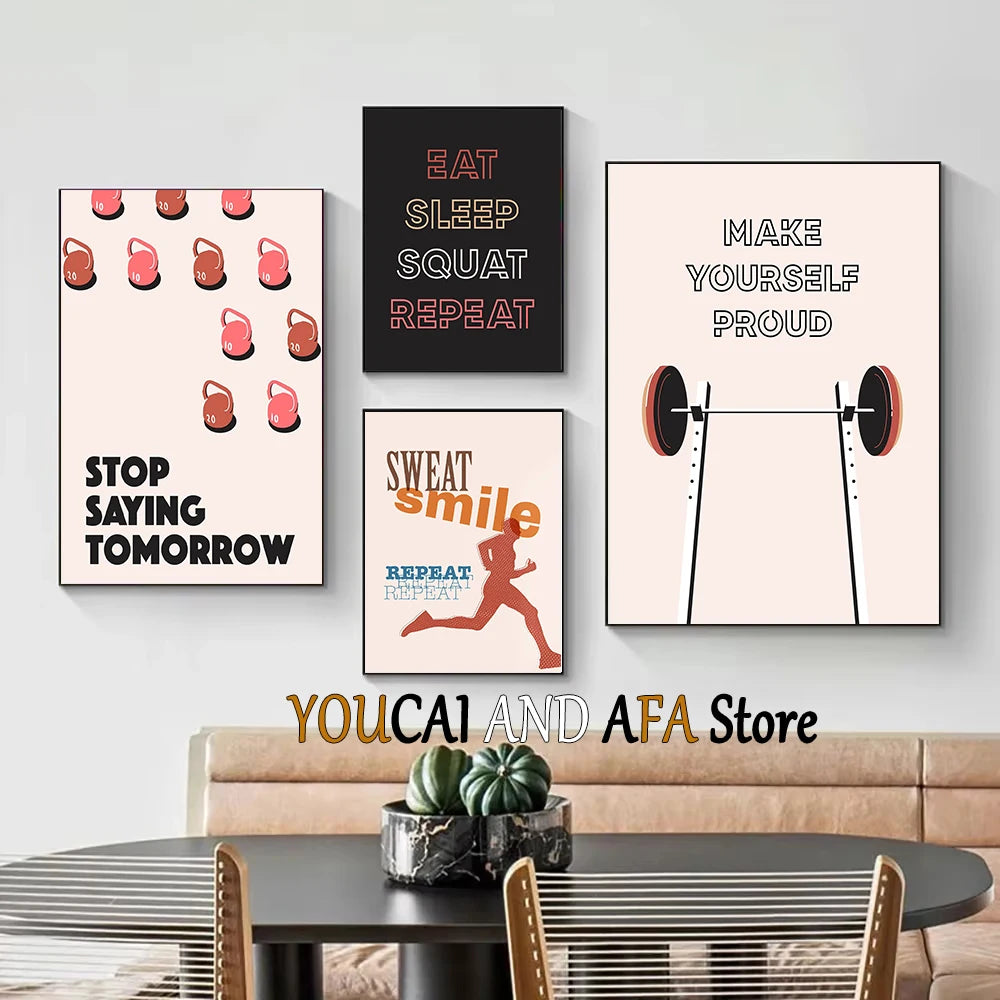 Minimalist Fitness Gym Poster