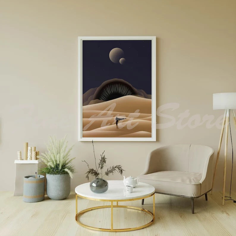 Retro Dune Arrakis Art