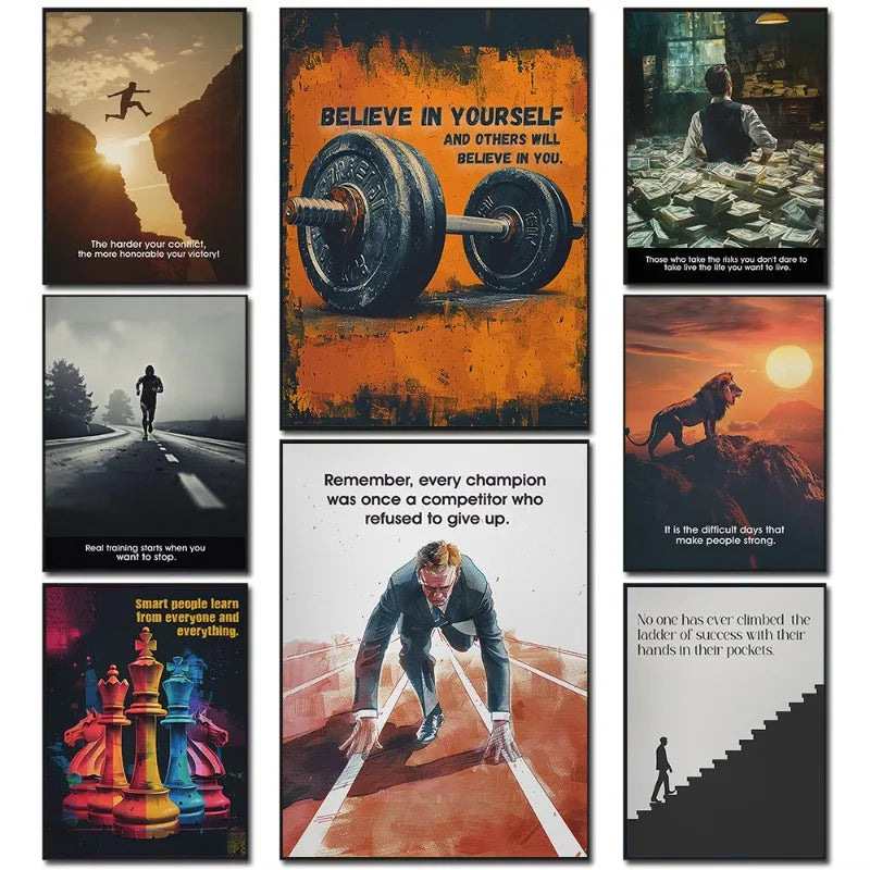 Motivational Positive Quote Canvas