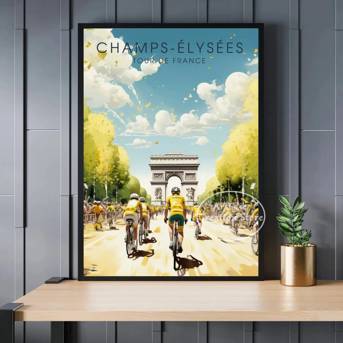 Tour de France Cyclist Poster