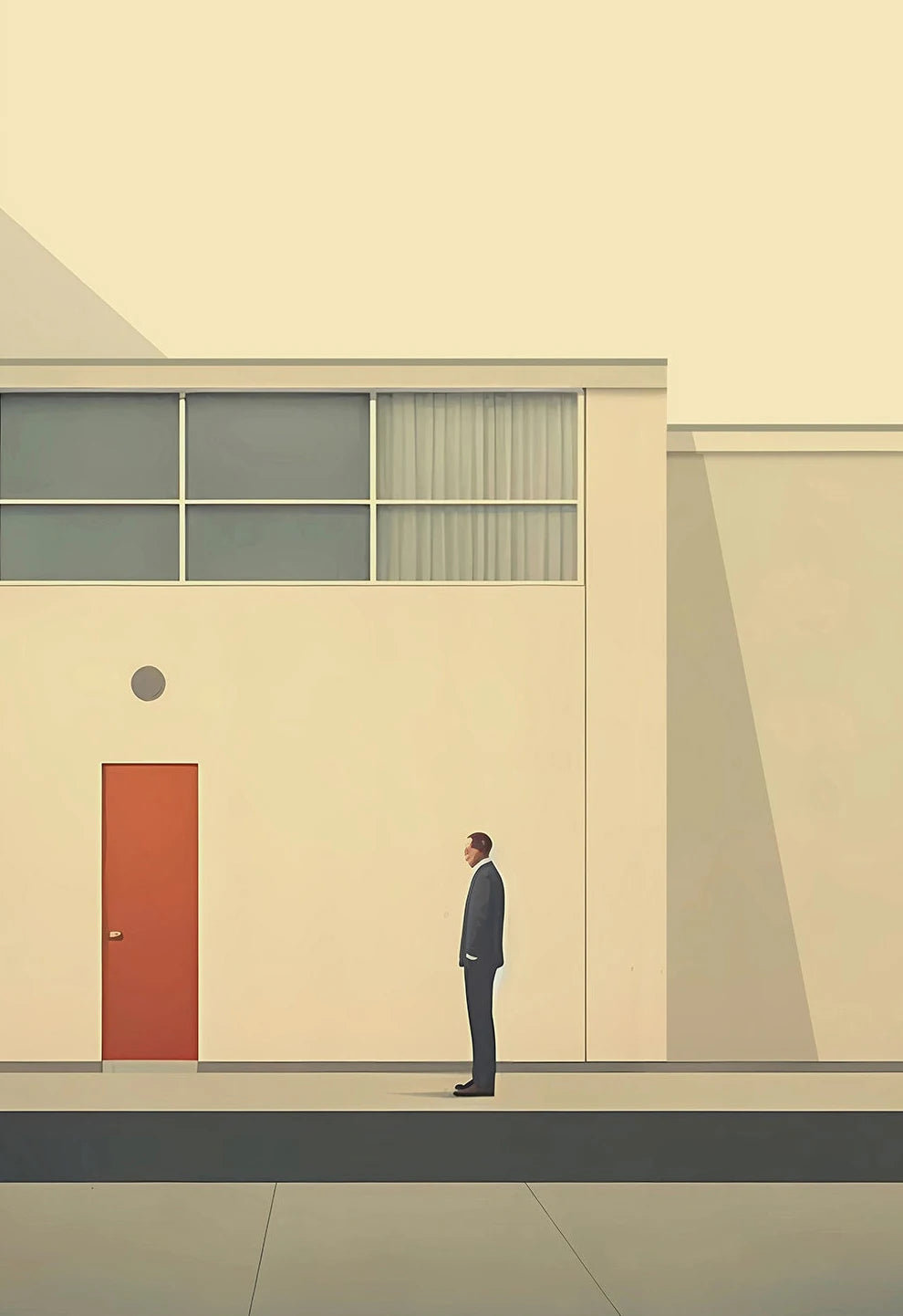 Fallingwater Bauhaus Architecture Poster