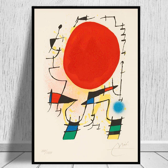 Joan Miro Surreal Art Print