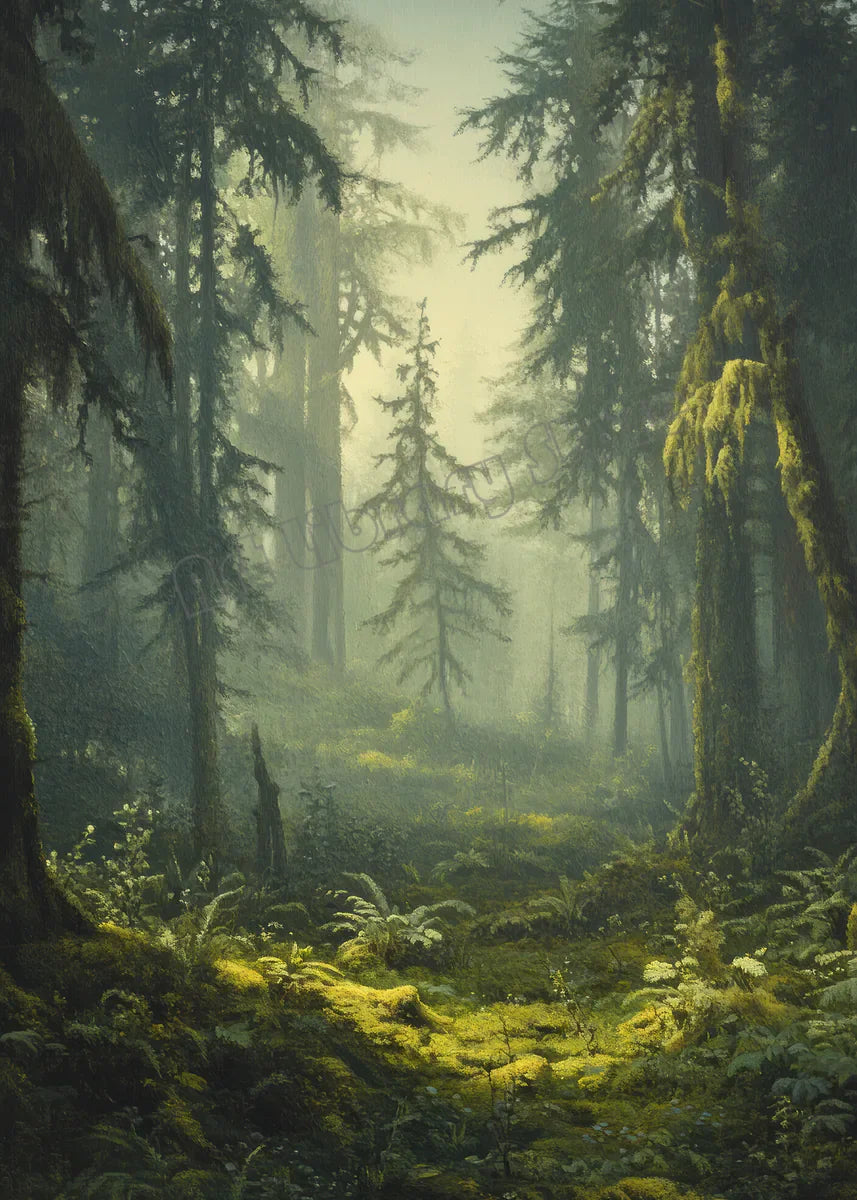 Zen Lake Waterfall Canvas