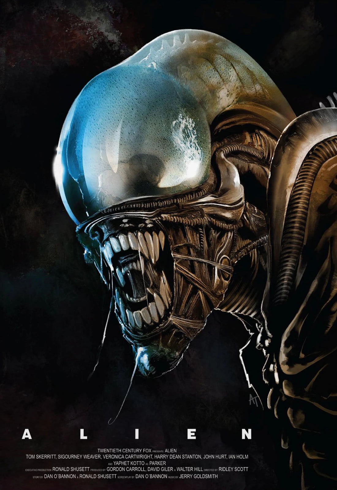 Classic Horror Alien Canvas