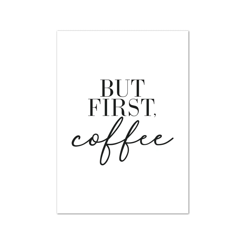 Minimalist Coffee Line Art