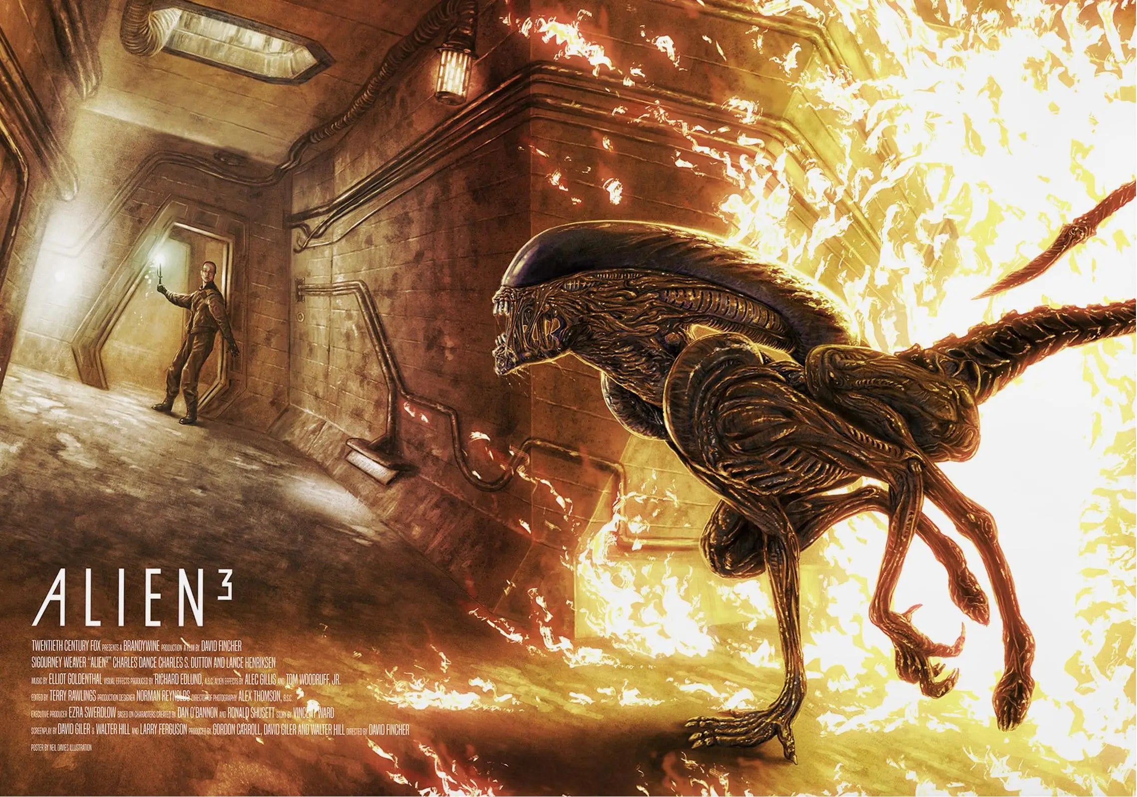 Classic Horror Alien Canvas