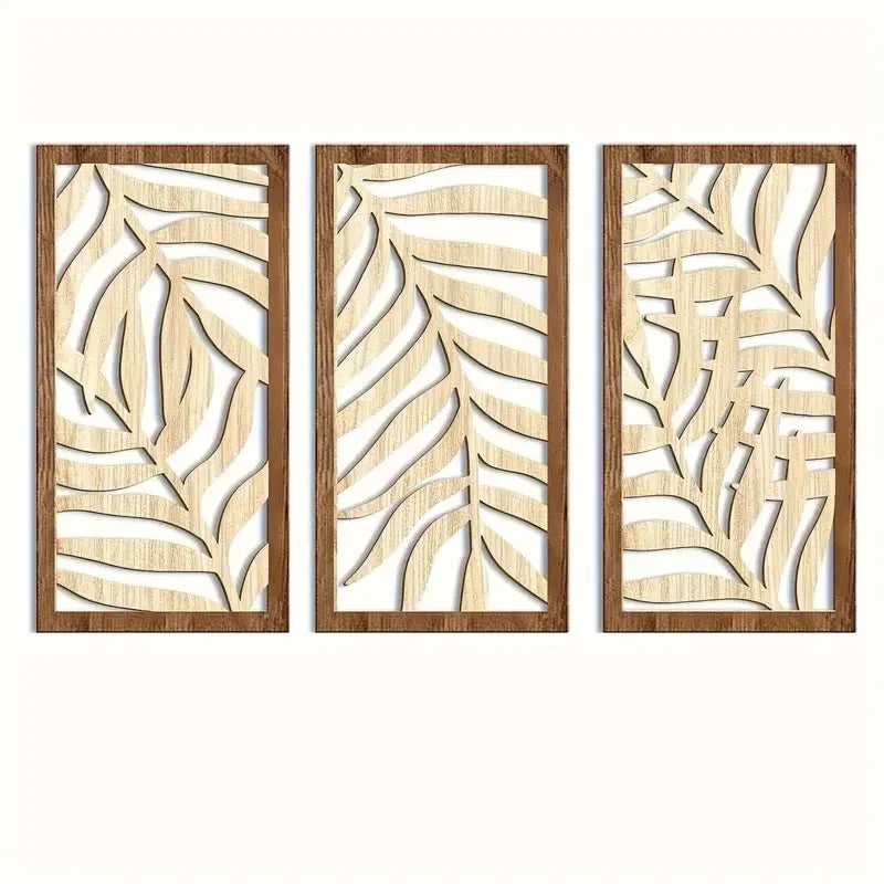 Abstract Leaf Wooden Decor