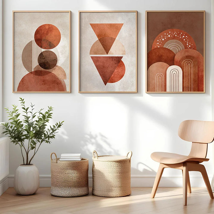 Terracotta Boho Geometric Set