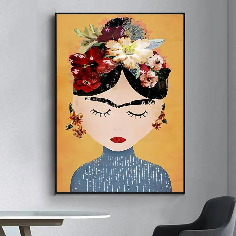 Frida Kahlo Retro Poster