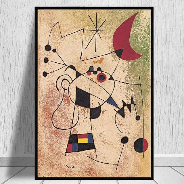 Joan Miro Surreal Art Print