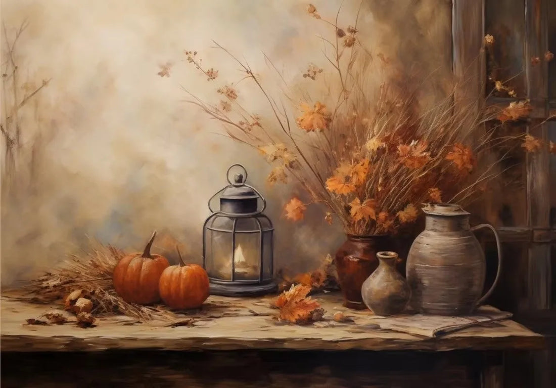 Autumn Countryside Deer Canvas