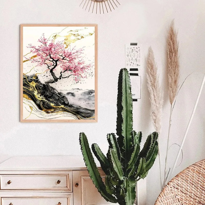 Golden Sakura Kintsugi Print