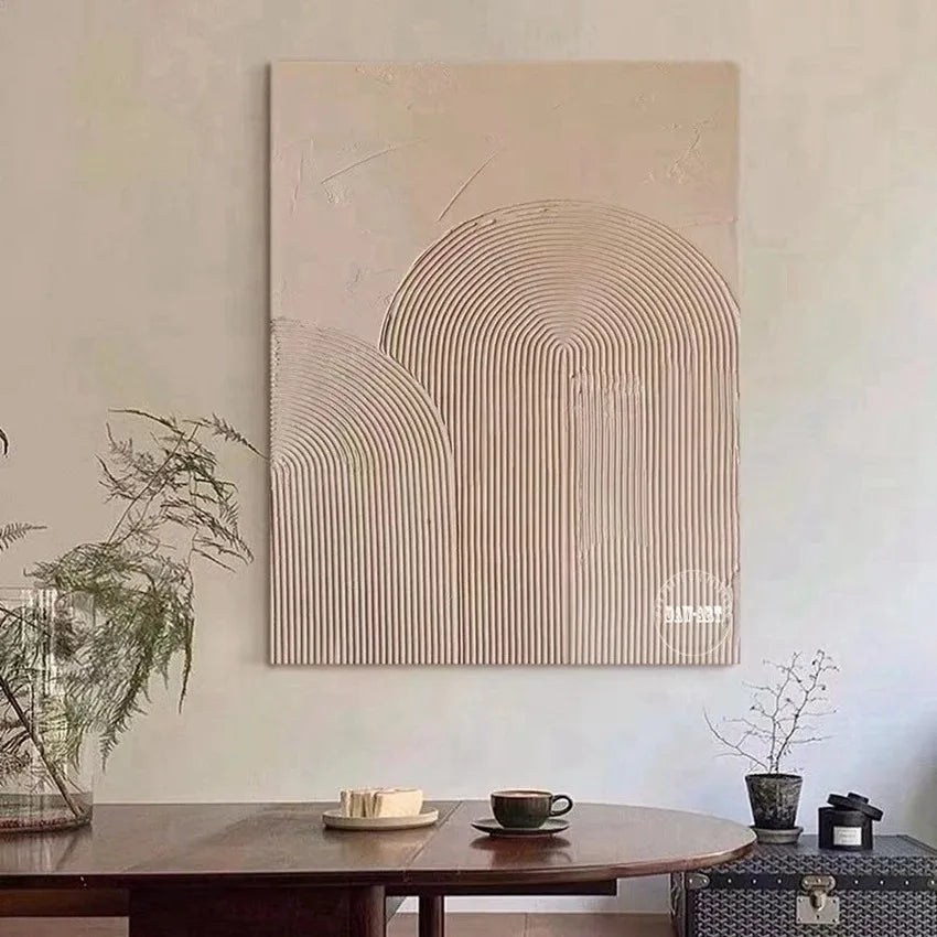 White Line Concept Art Canvas