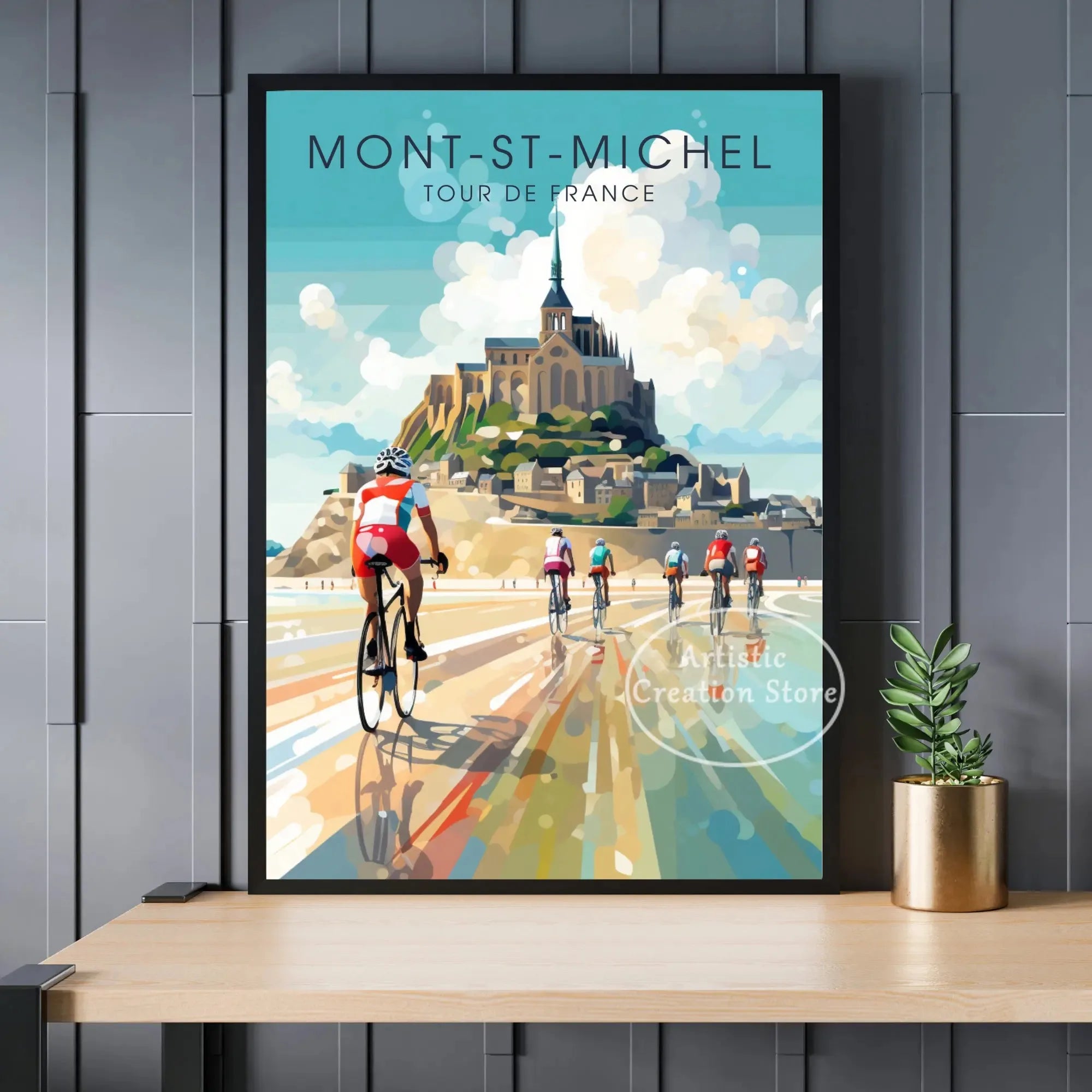 Tour de France Cyclist Poster
