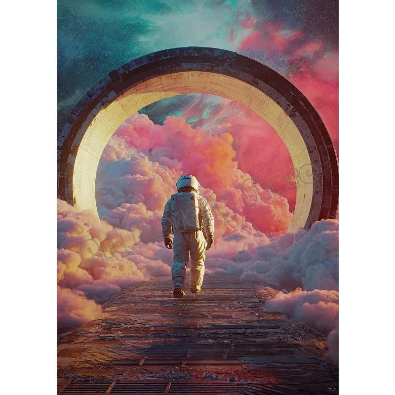 Sci-Fi Galaxy Black Hole Art