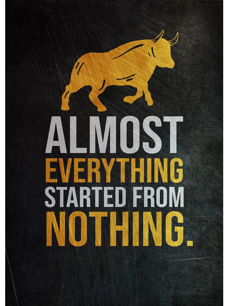 Golden Office Quote Canvas