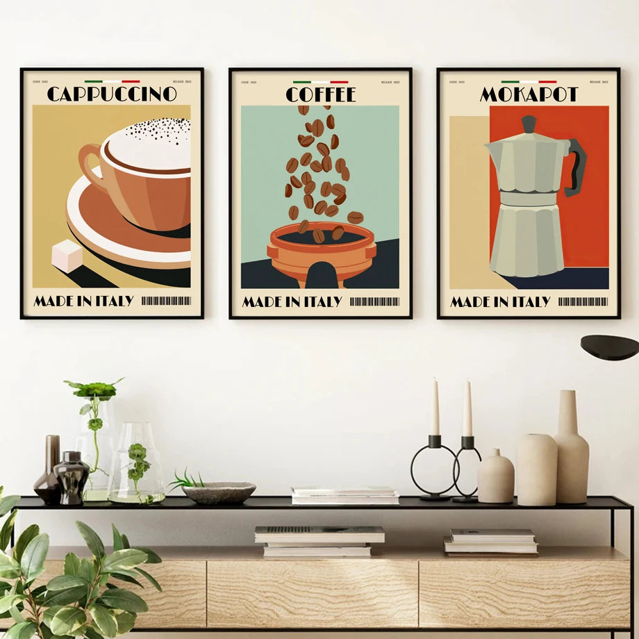 Italian Espresso Coffee Pot Print