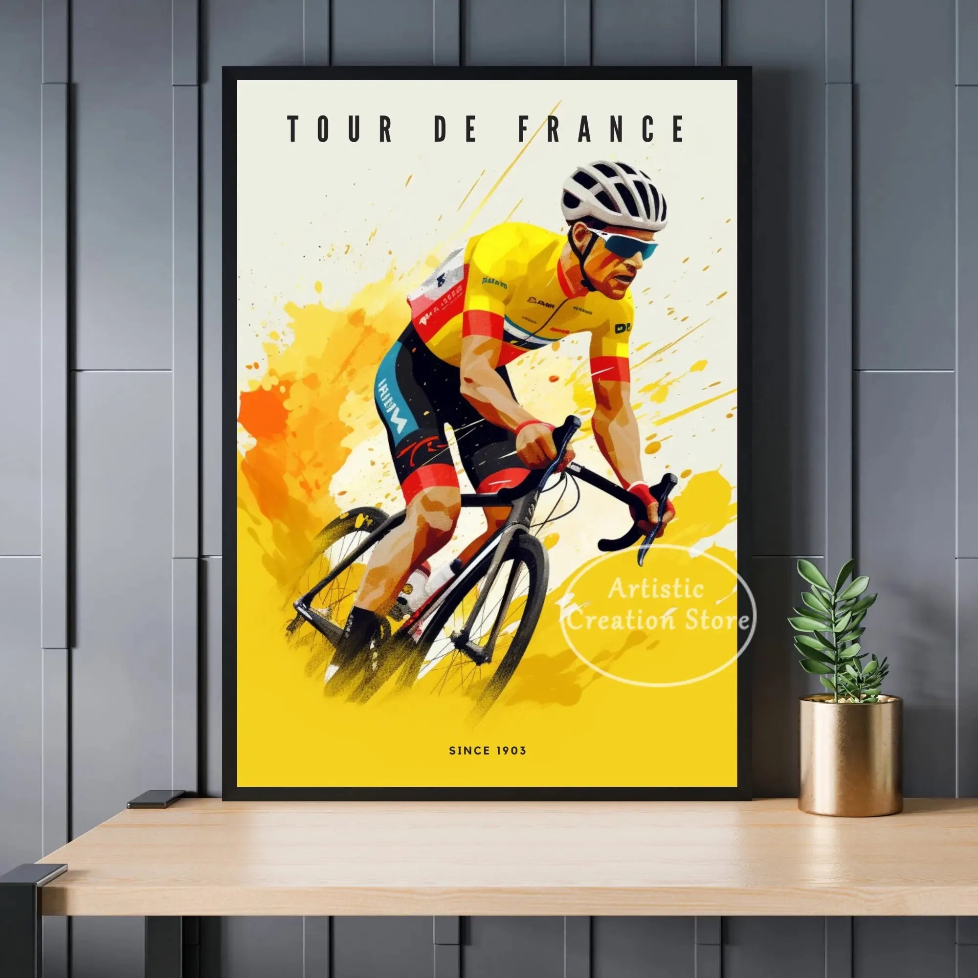Tour de France Cyclist Poster