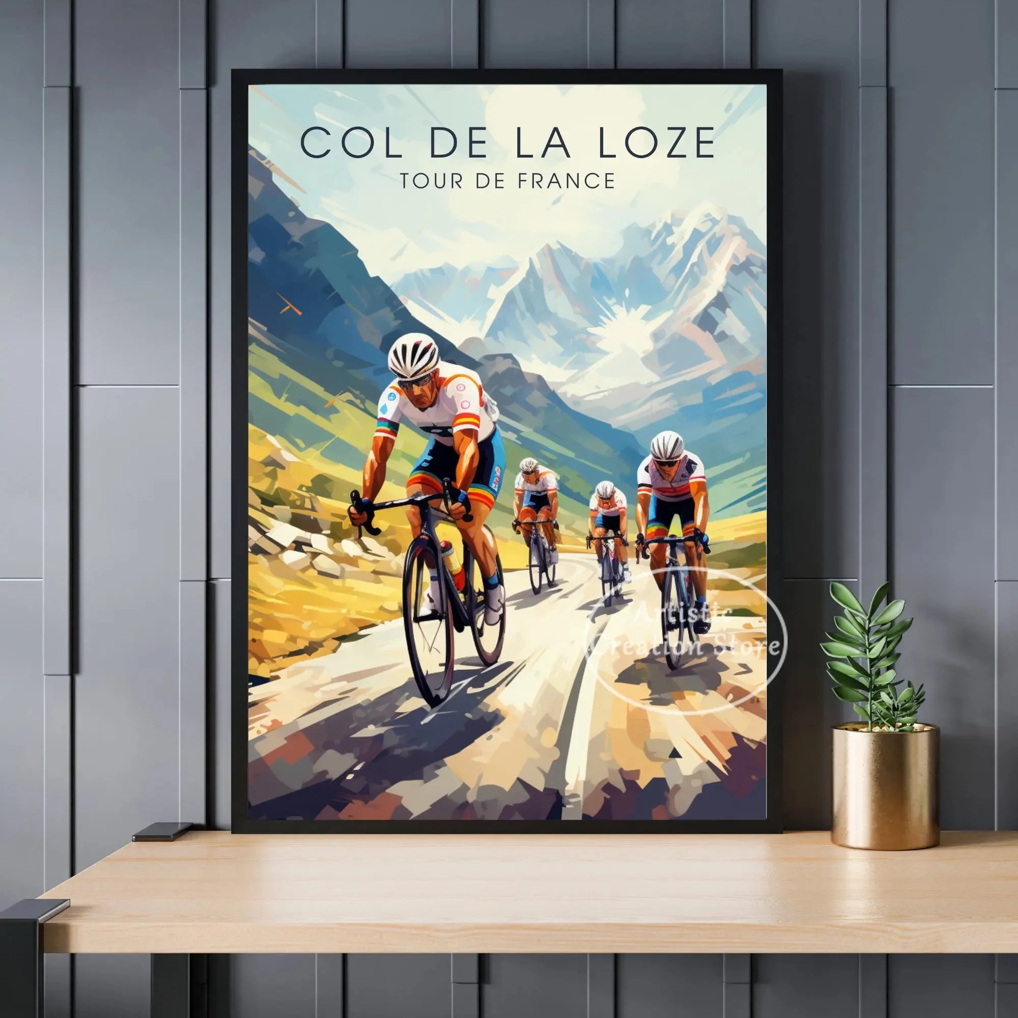 Tour de France Cyclist Poster