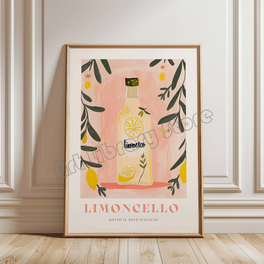 Retro Italian Food Illustration