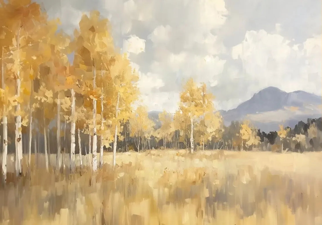 Autumn Countryside Deer Canvas