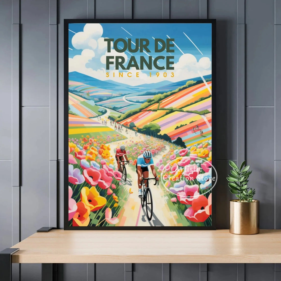 Tour de France Cyclist Poster