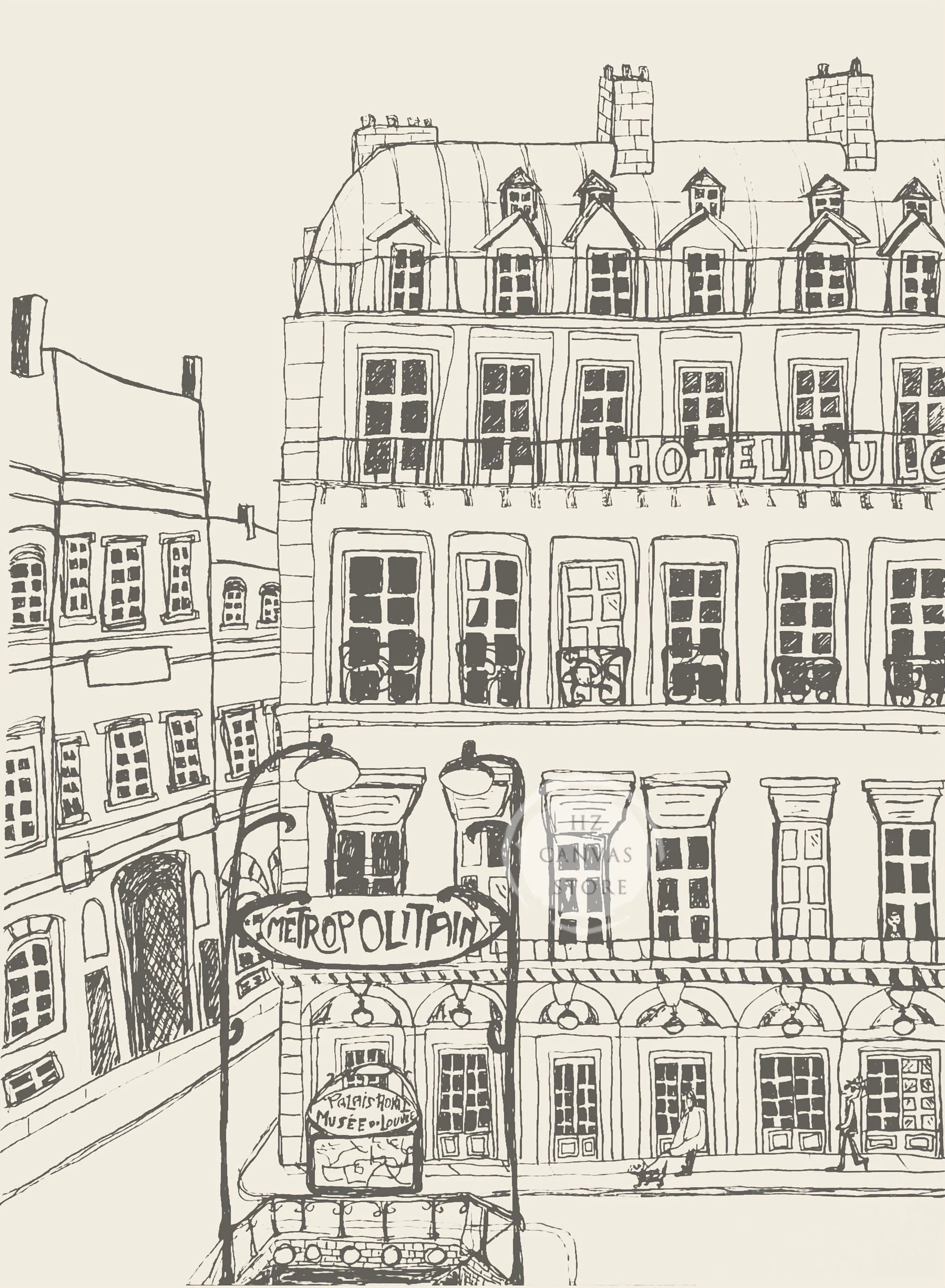 Paris Architecture Poster