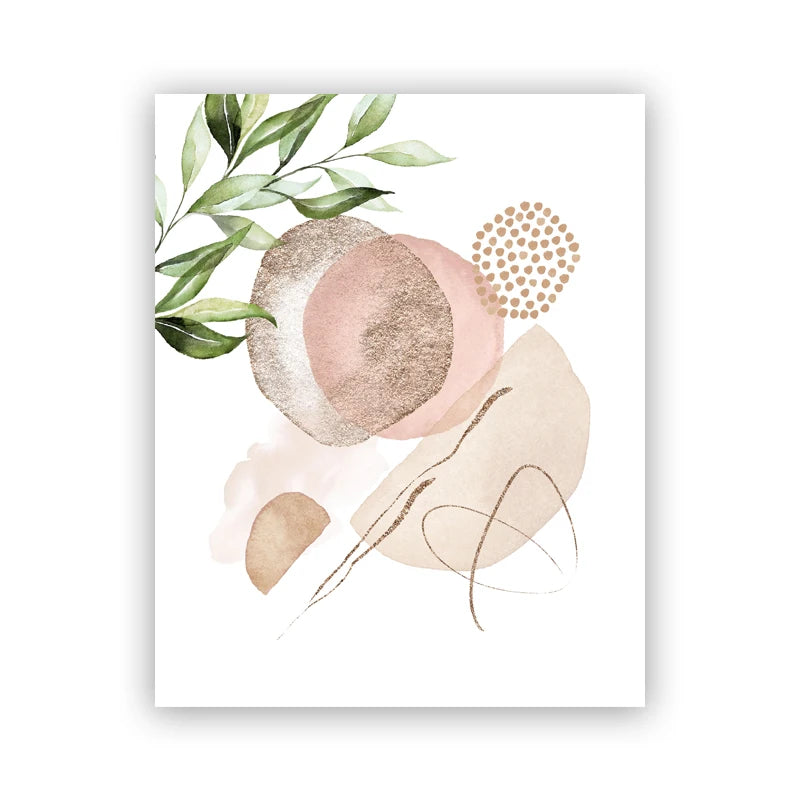 Gold Leaf Botanical Canvas