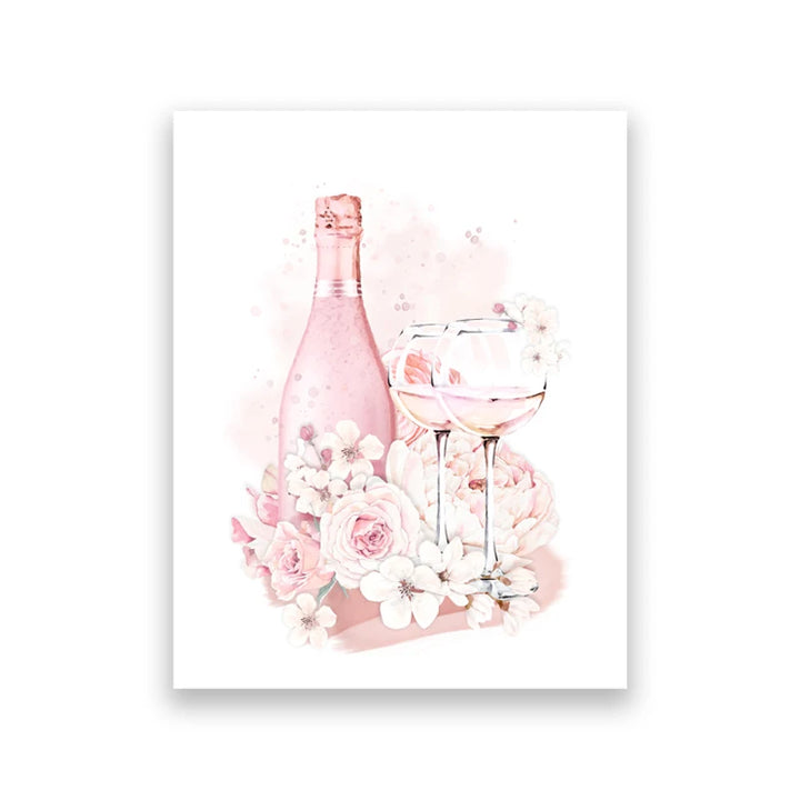 Pink Floral Perfume Canvas