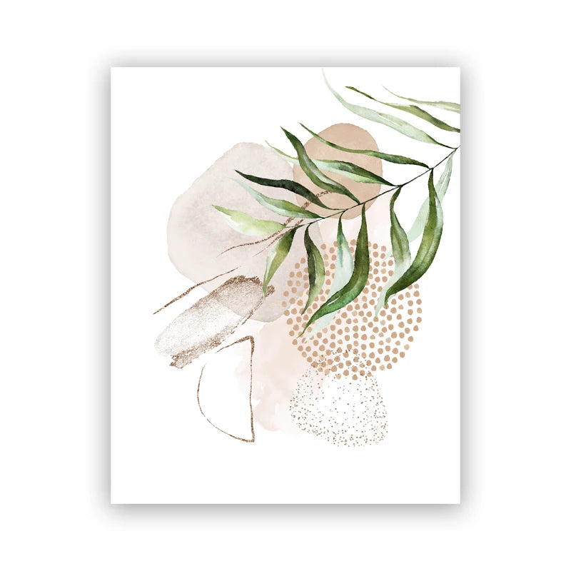 Gold Leaf Botanical Canvas
