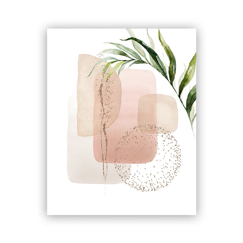 Gold Leaf Botanical Canvas